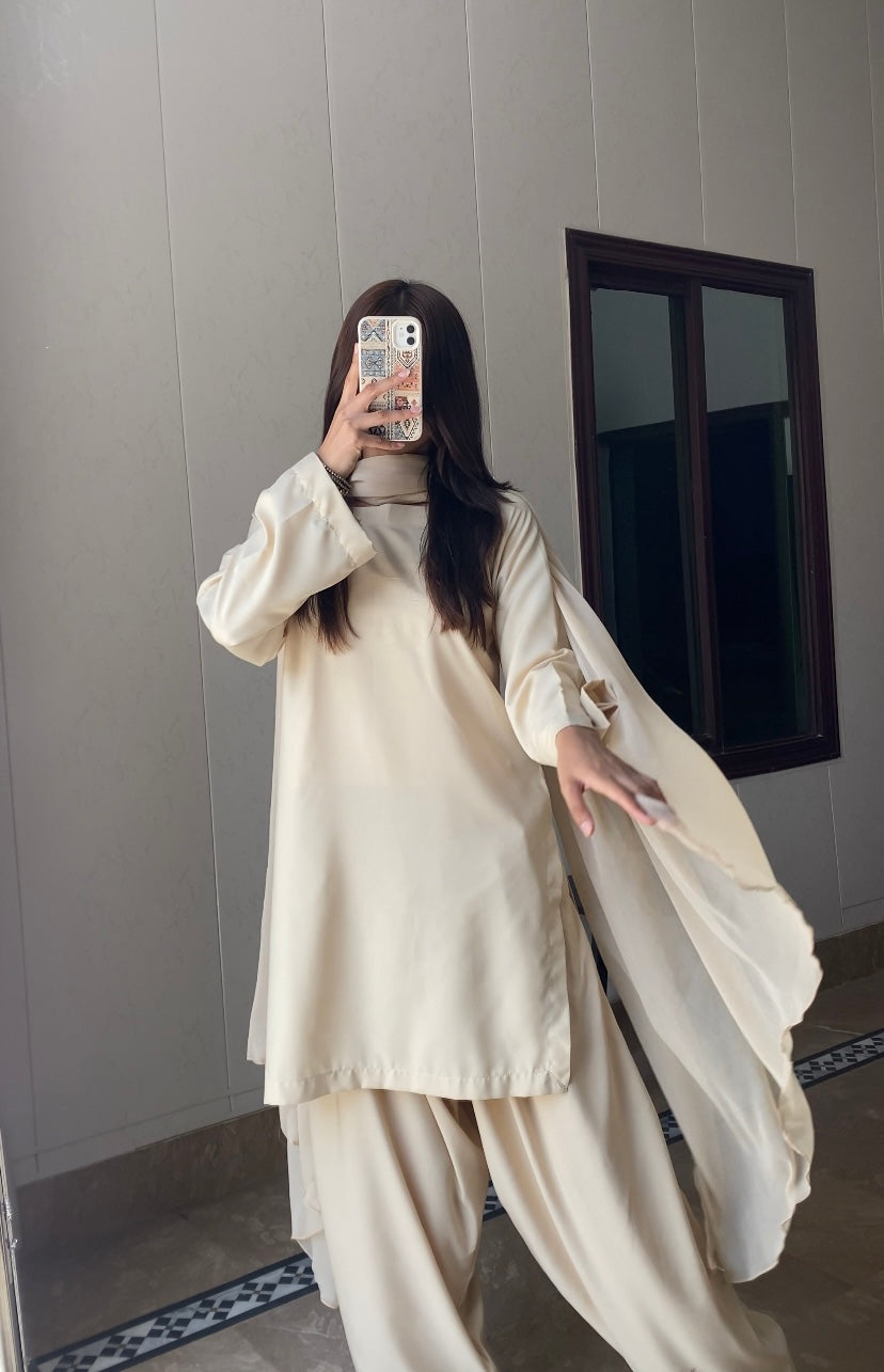 Beige Farshi Shalwar