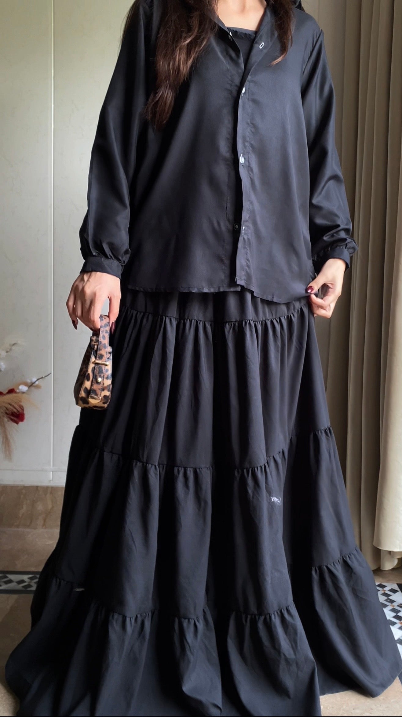 Black Button Down