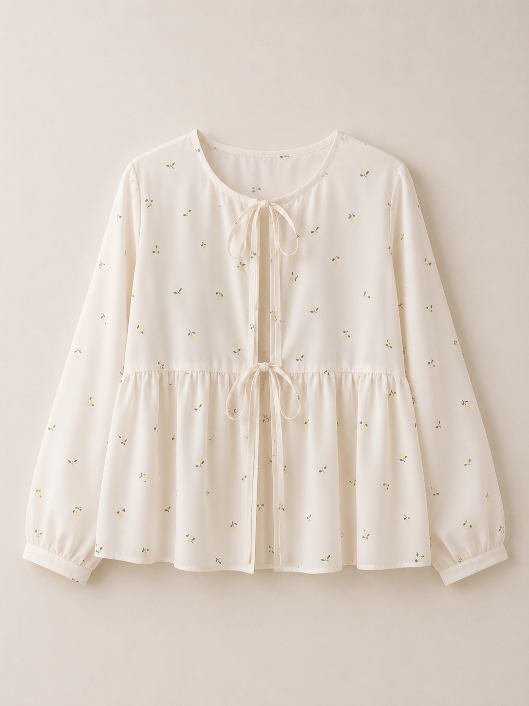 Lemon Bow Top