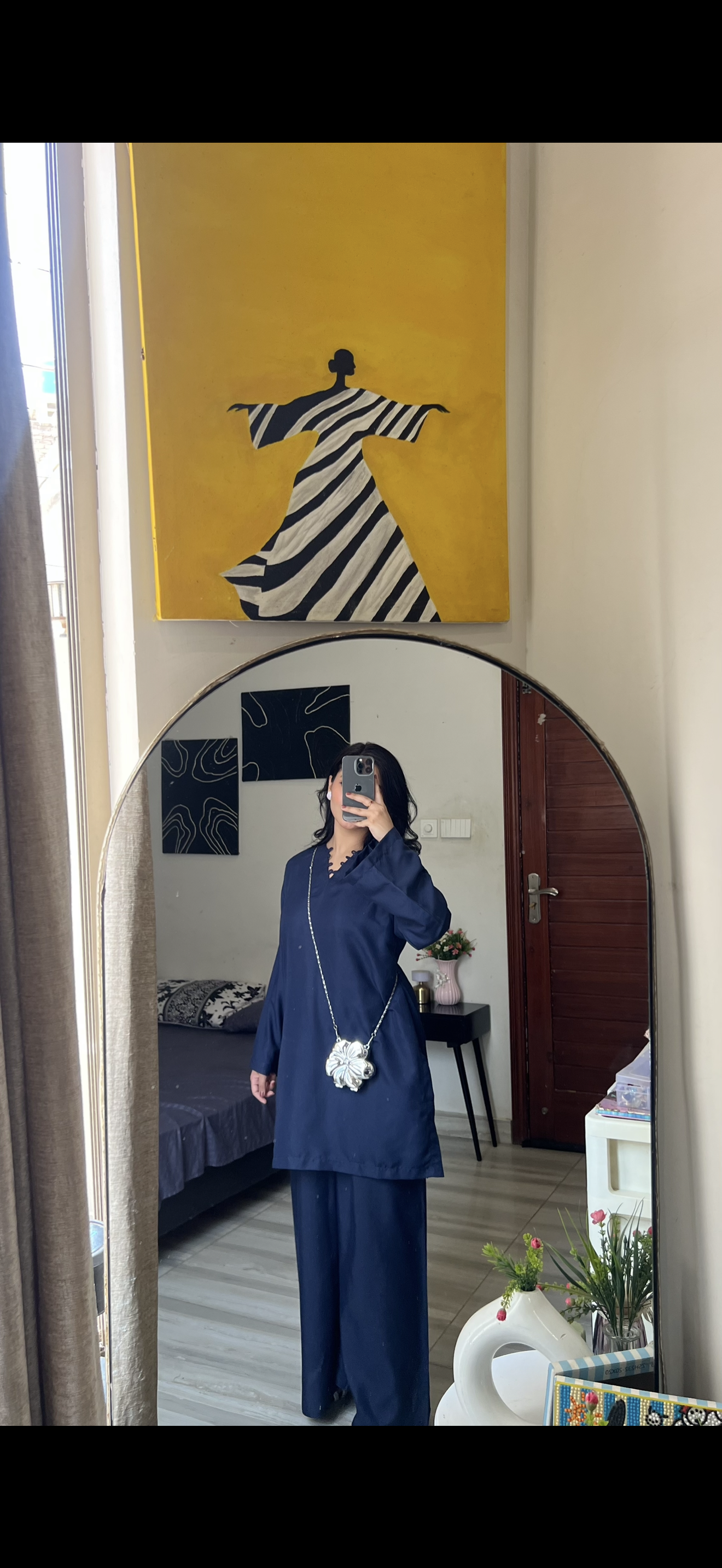 Navy Blue Kurti