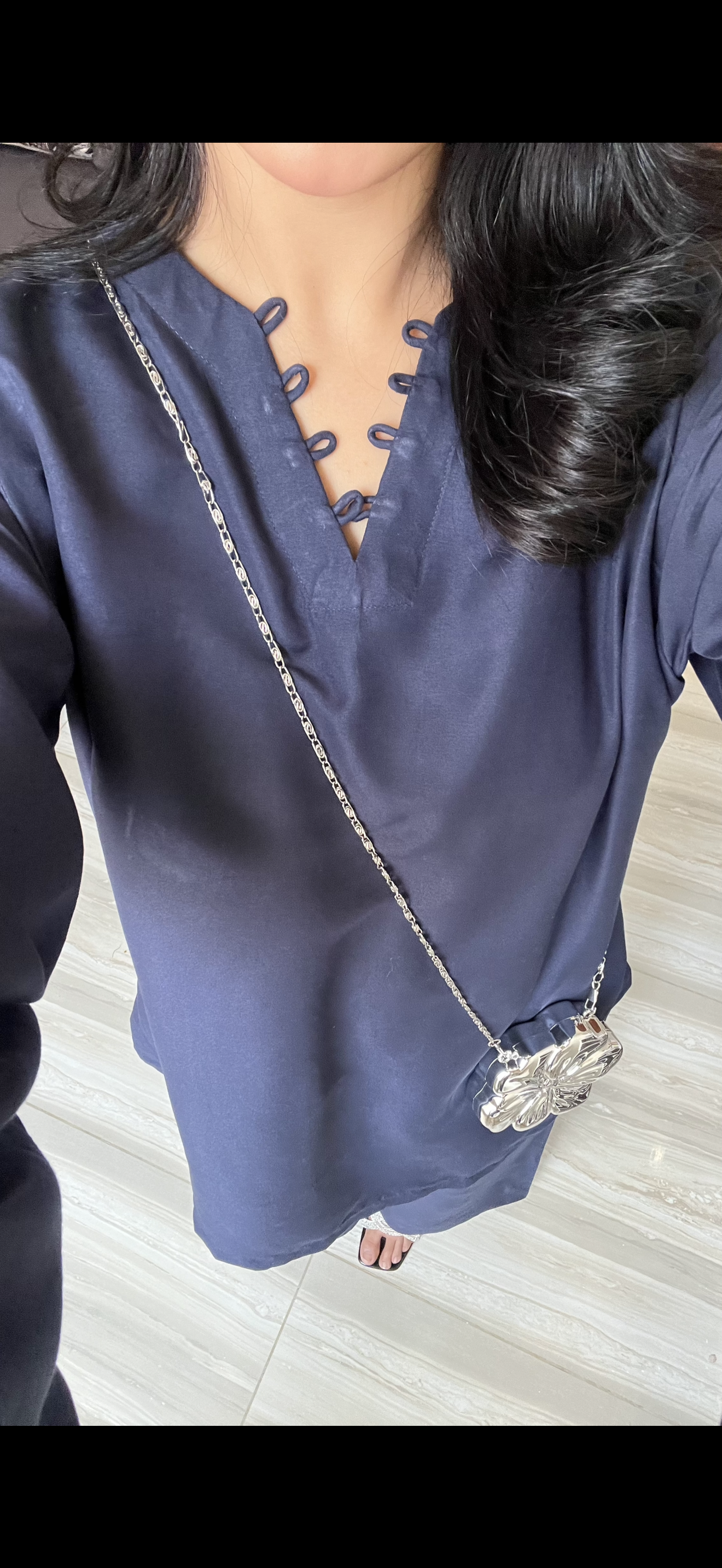 Navy Blue Kurti