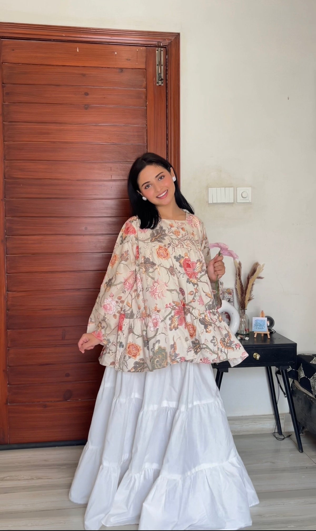 Vintage Flora Kurti