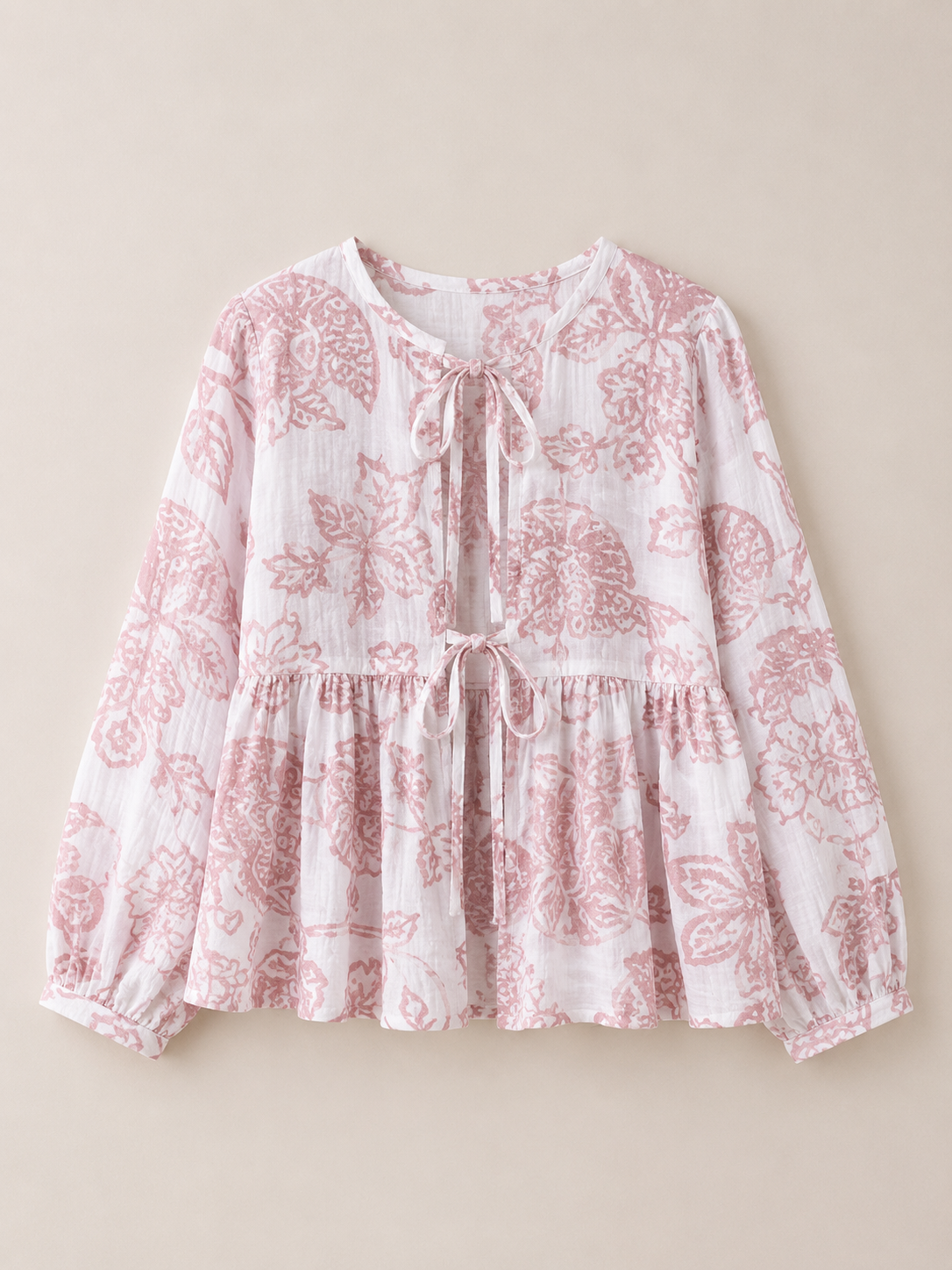 Pink Meadow Bow Top