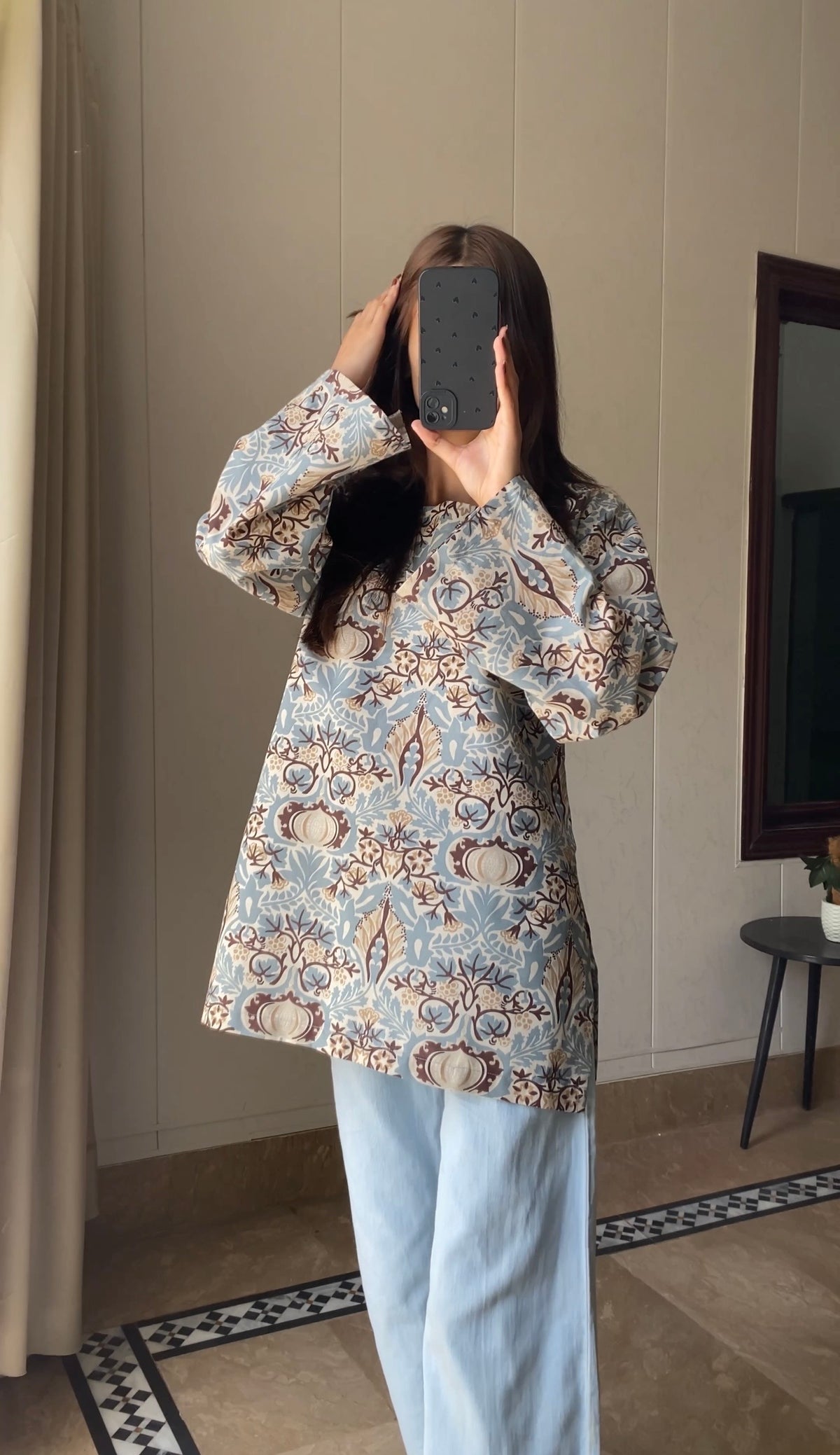 Vintage Bloom Kurti