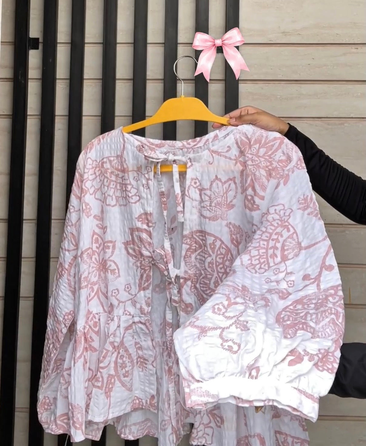 Pink Meadow Bow Top