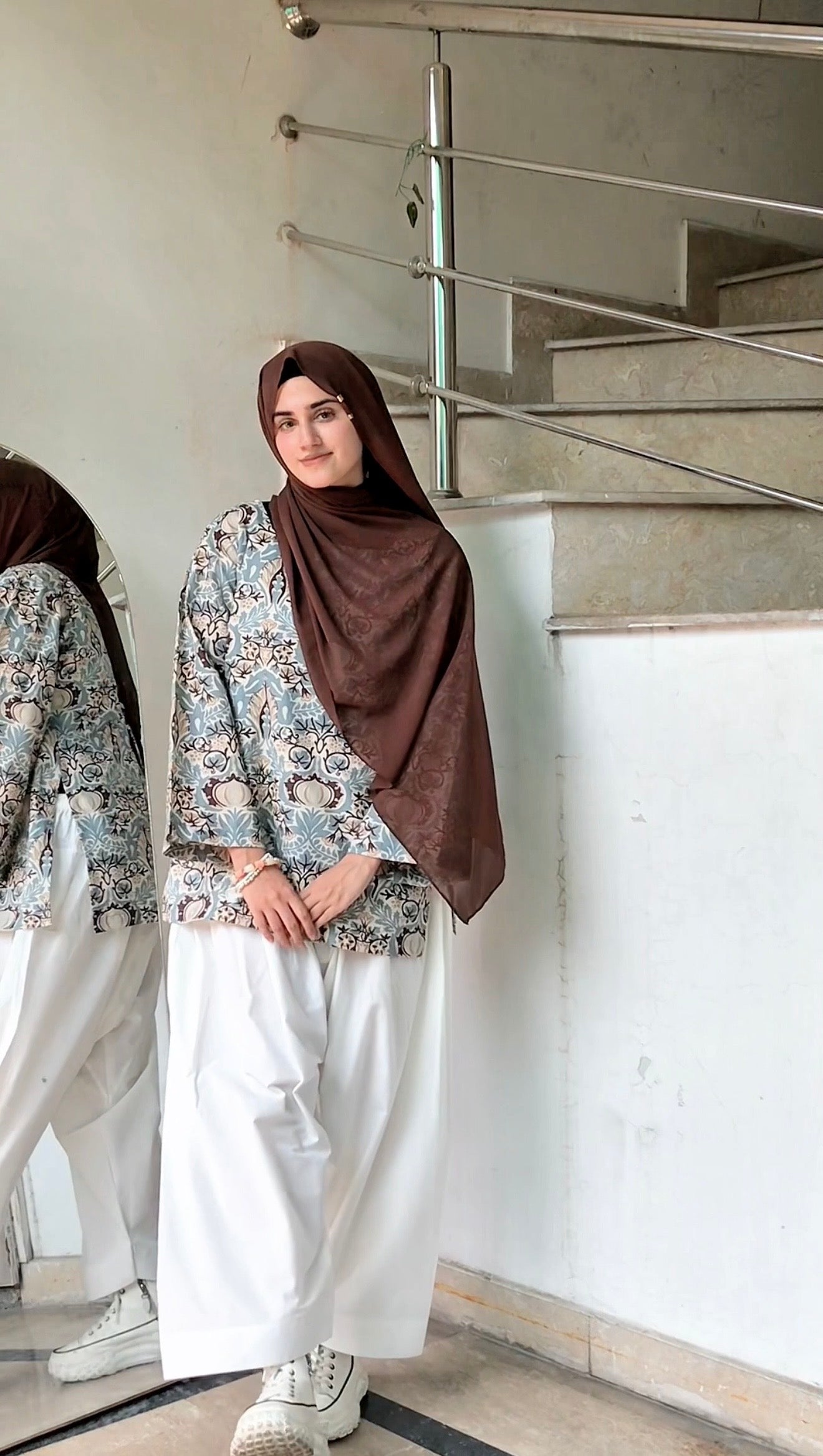White Farshi Shalwar