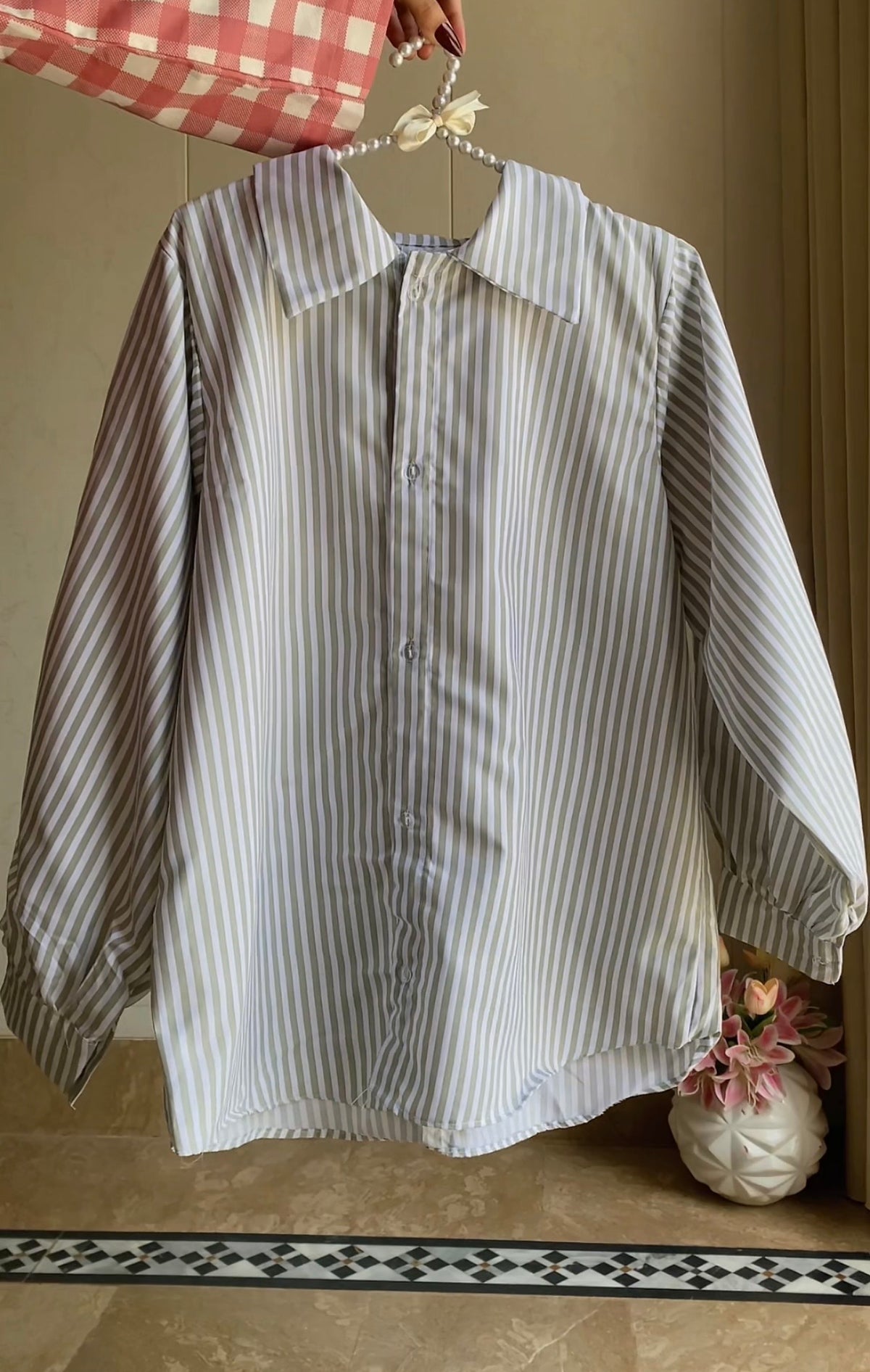 Matcha Stripe Button Down