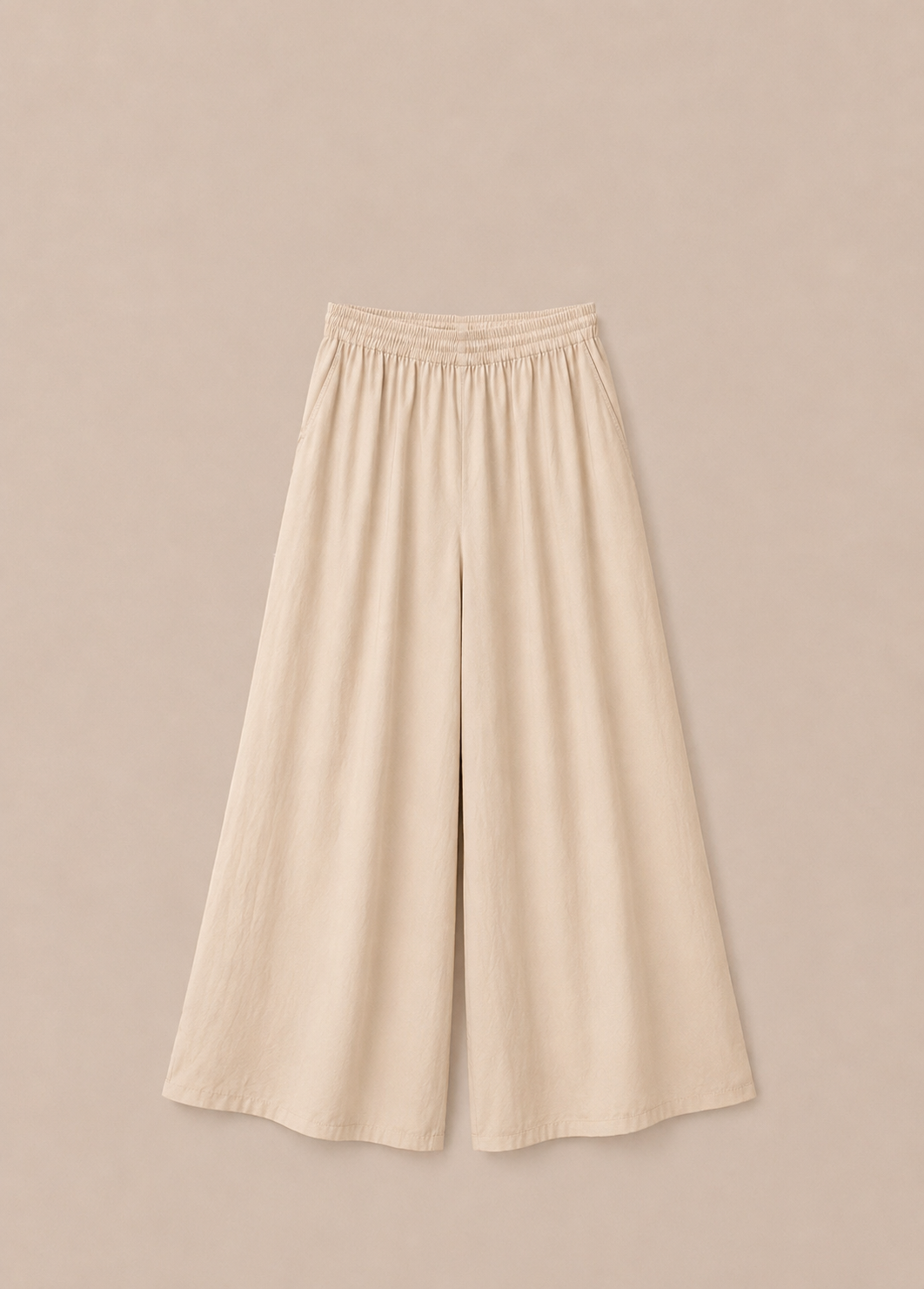 Beige Flared Plazo