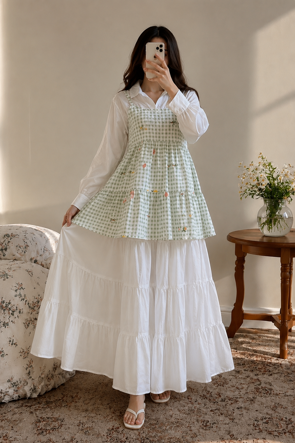 Sabz Bahaar Sleeveless Top