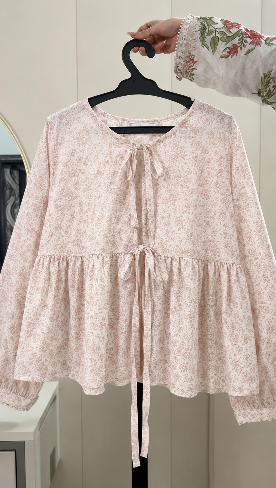Peach Blossom Bow Top