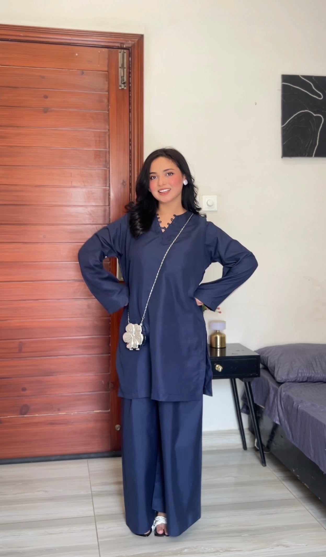 Navy Blue Plazo
