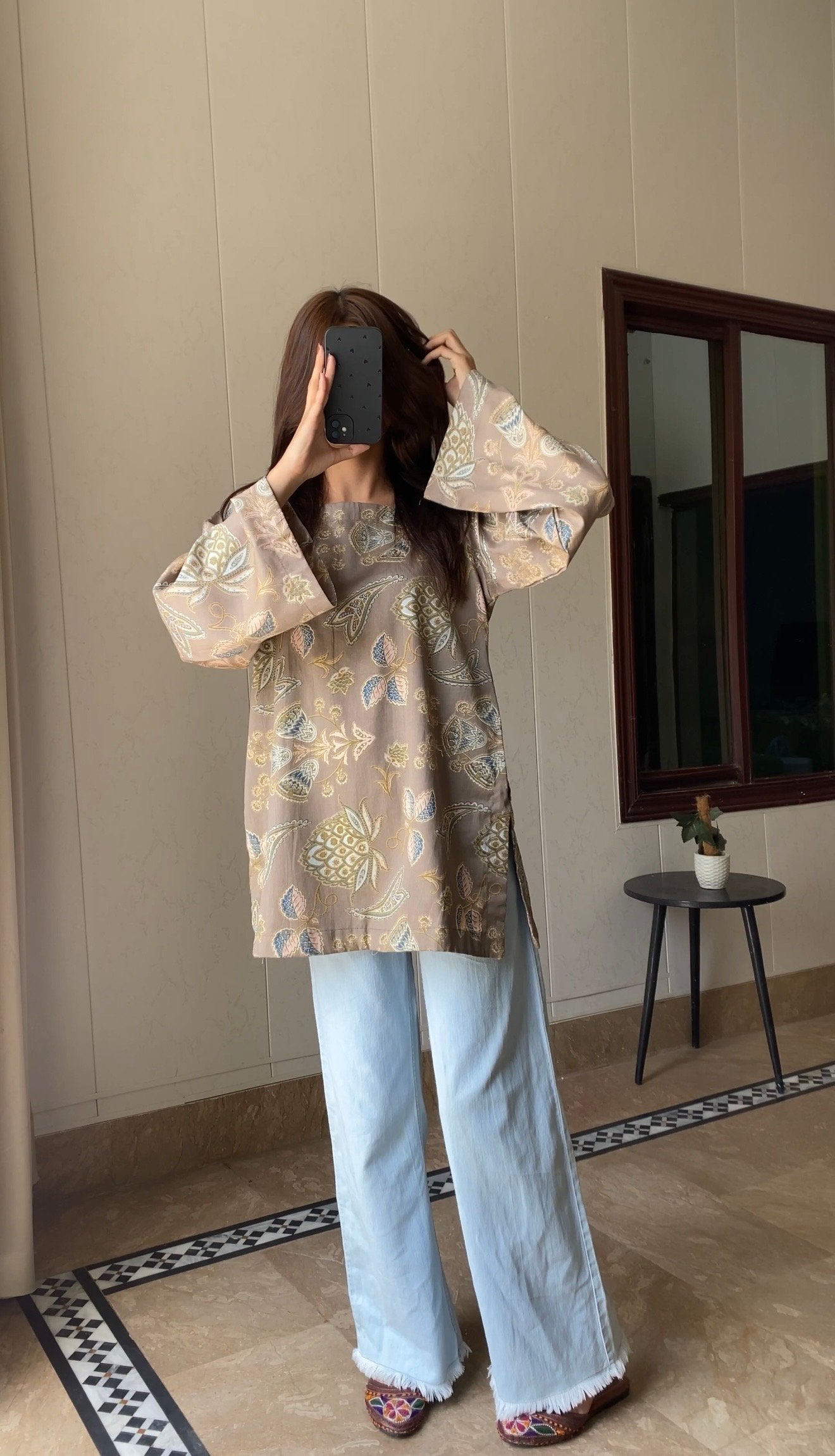 Soft Mocha kurti