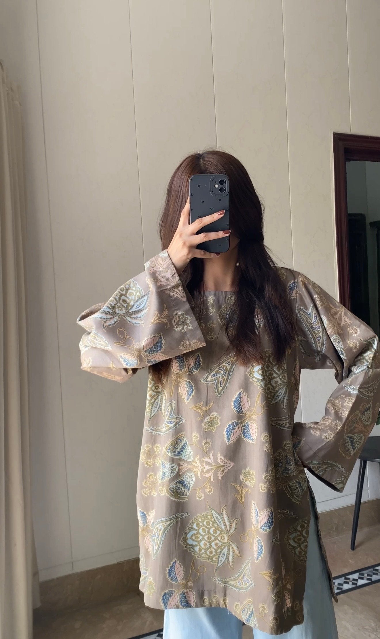 Soft Mocha kurti