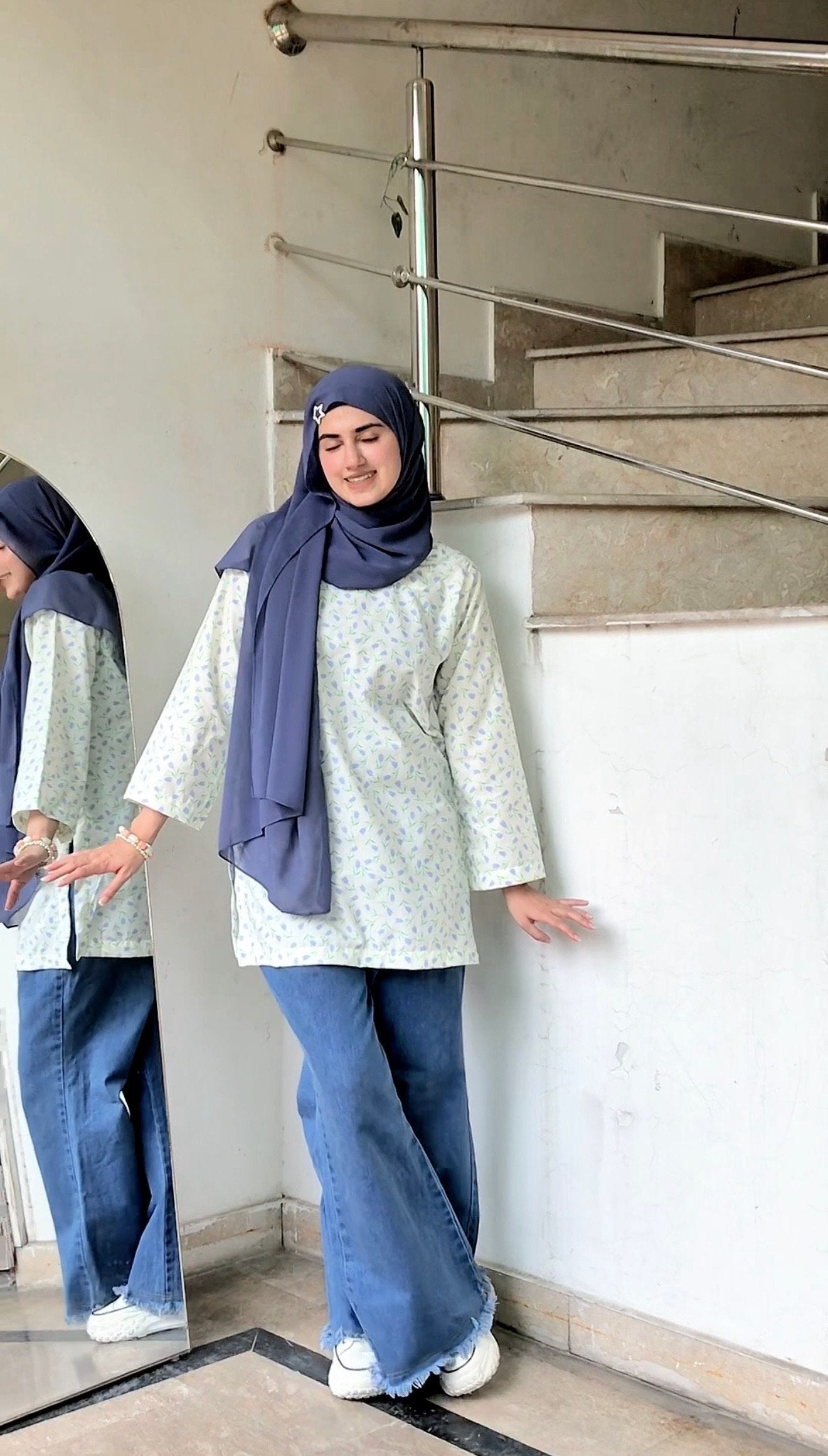 Pastel Bloom Kurti