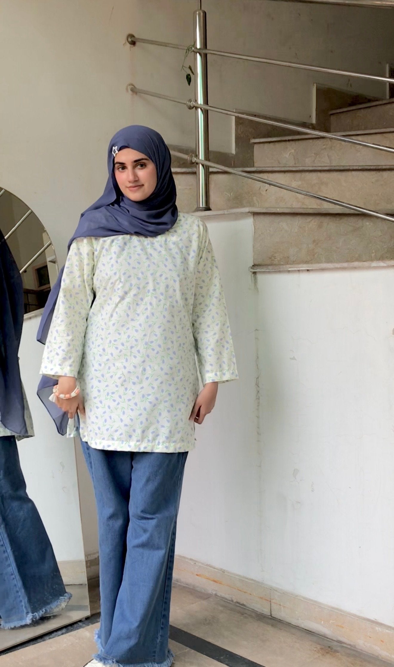 Pastel Bloom Kurti