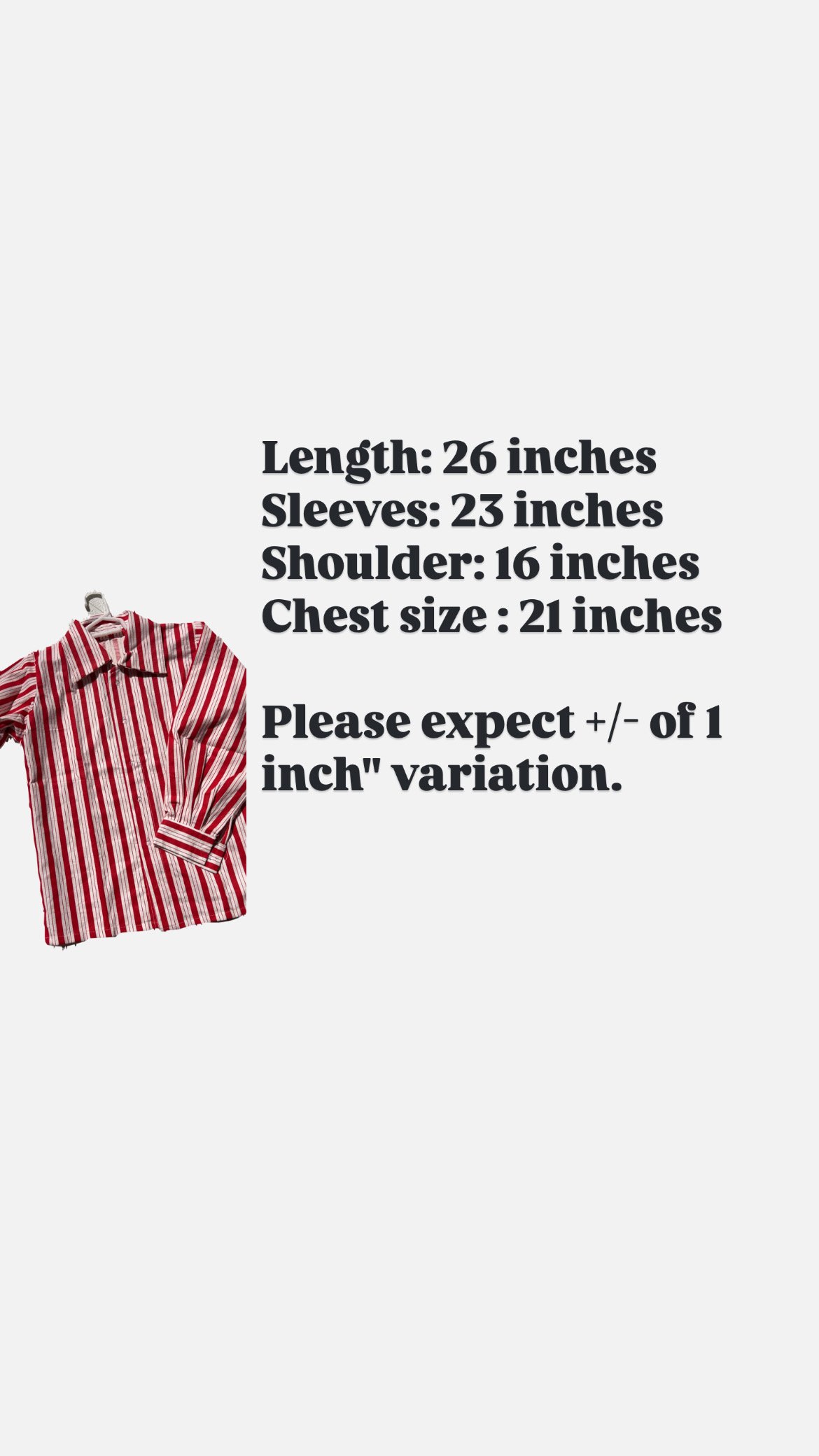 Red Stripe Oversized Button-Down - Image 3