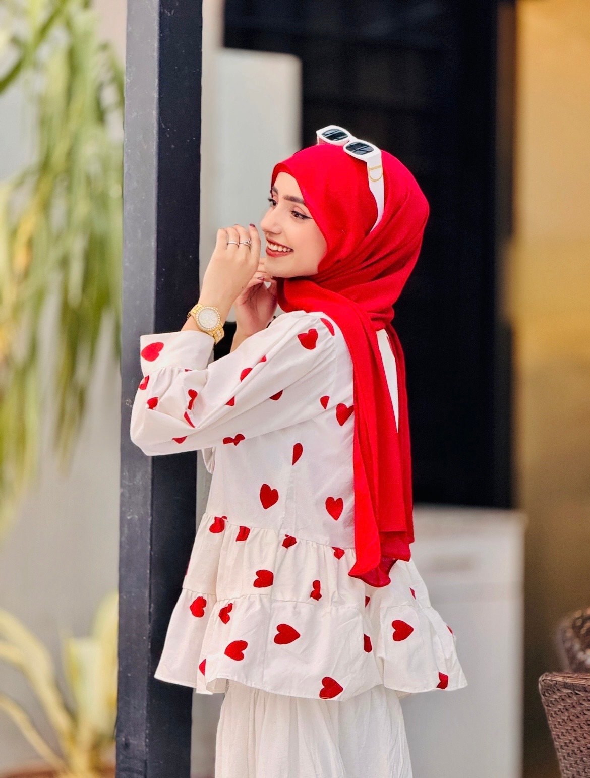 Red Heart kurti - Image 2