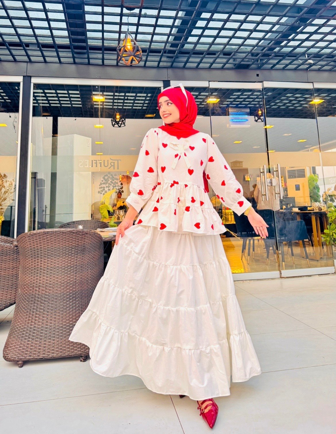 Red Heart kurti - Image 3