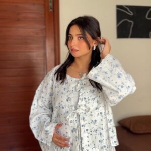 Blue floral Cardigan