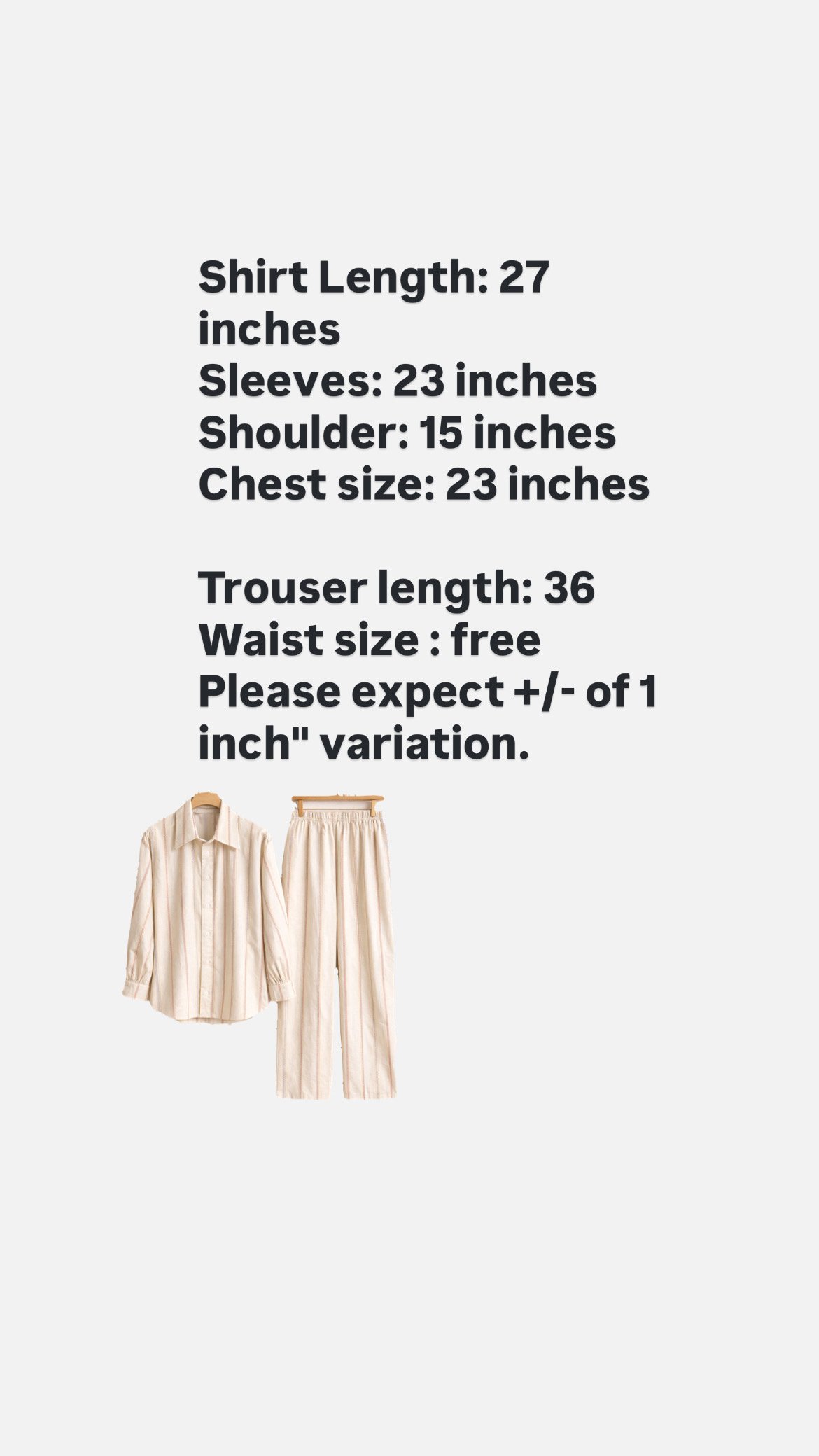 Vintage Stripe PJ Set - Image 2