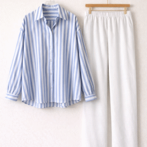 Oversized Sky Breeze PJ Set