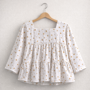 Golden Stars Cotton Top