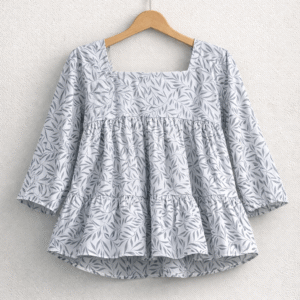 Silver Leaf Cotton Top