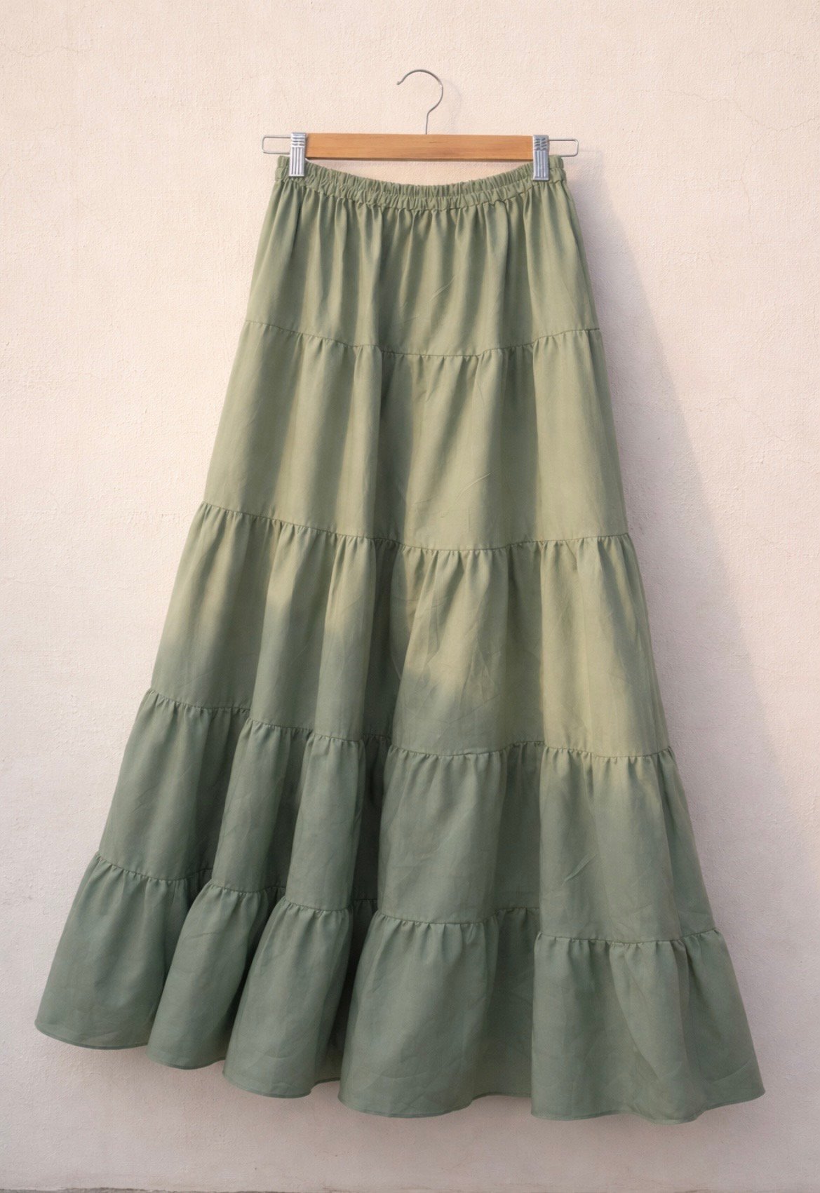 Green Cotton Skirt
