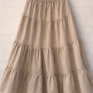 Beige Cotton Skirt