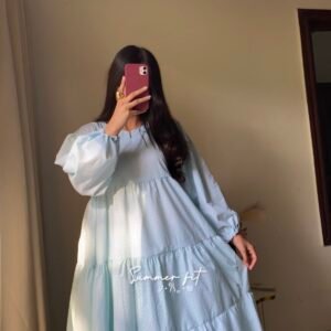 Sky Long Frock