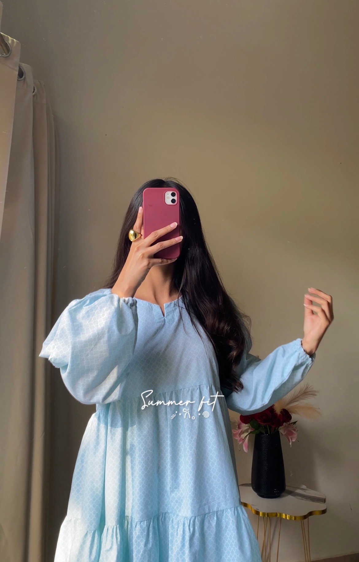 Sky Long Frock - Image 4