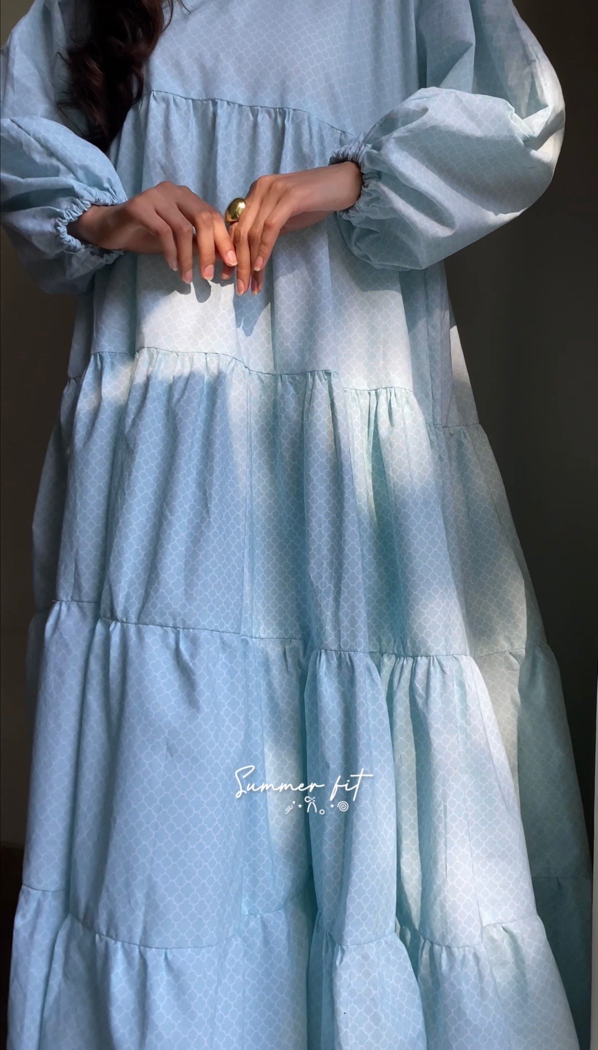 Sky Long Frock - Image 3