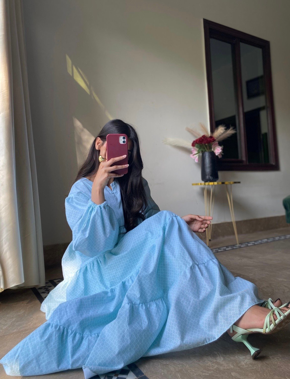 Sky Long Frock - Image 2