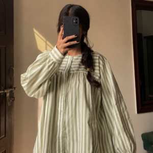 Olive Stripe Kurti