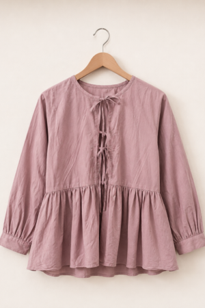 Blush Bow Top