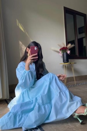 Sky Long Frock